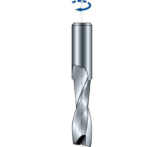 Изображение товара Фреза спиральная правая (8х26 мм; 76 мм; хвостовик 8 мм) FREUD PRO 75-10408