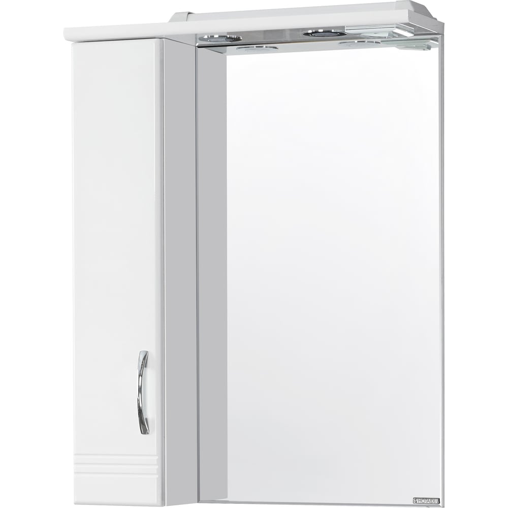 Изображение товара Зеркало-шкаф AQUATON ОНДА левое 1A009802ON01L с подсветкой и розеткой