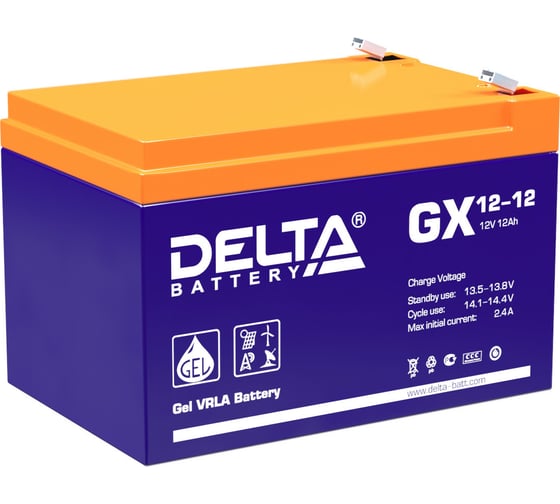 Изображение товара Батарея аккумуляторная Delta GX 12-12