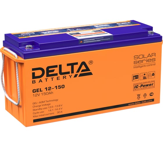 Изображение товара Батарея аккумуляторная Delta GEL 12-150