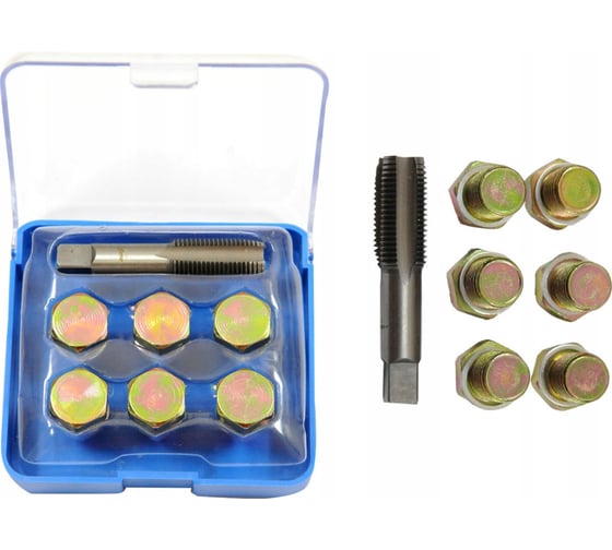 Изображение товара Набор для восстановления резьбы маслосливных отверстий М13х1.5 АвтоDело 40573 15928