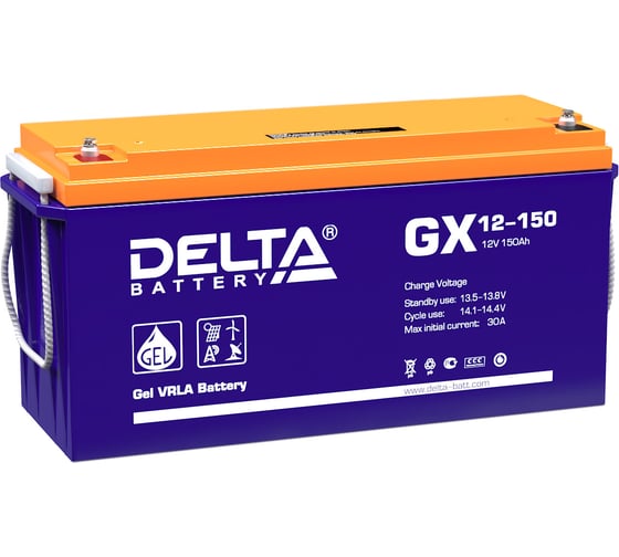 Изображение товара Батарея аккумуляторная Delta GX 12-150