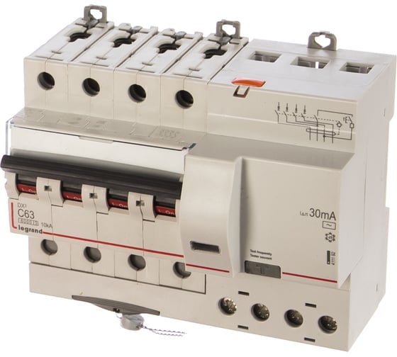 Изображение товара АВДТ Legrand DX3 4П C63А 30MA-AC 7м 411192
