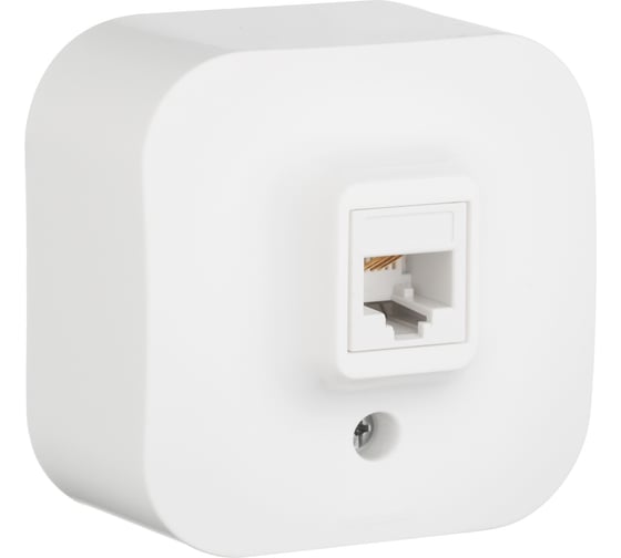 Изображение товара Розетка Legrand телефонная RJ11 Legrand Quteo IP20 накладной монтаж белый 782214