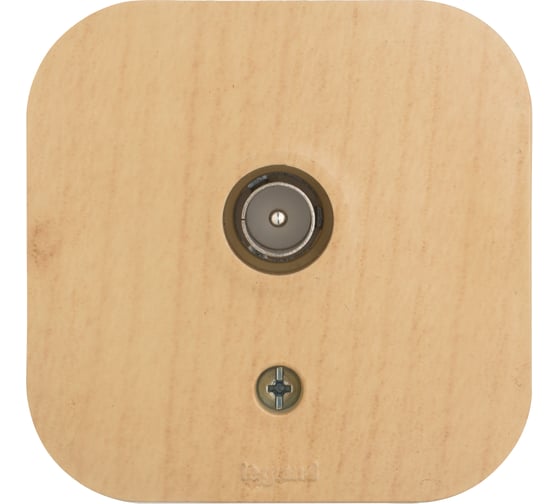 Изображение товара Розетка Legrand TV (телевизионная) Legrand Quteo "звезда" IP20 накладной монтаж дерево 782269