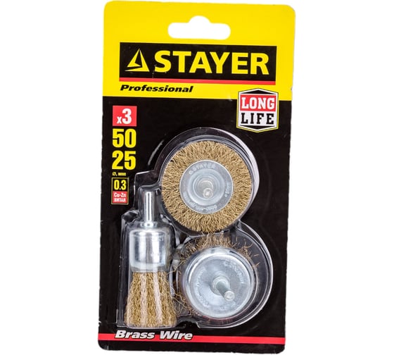 Изображение товара Набор щеток 3 шт. "MASTER" STAYER 35152-H3_z01