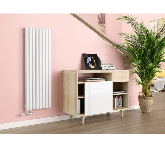 Изображение товара Трубчатый радиатор GUARDO 6P-1500-04 BK-VER R9016(M)