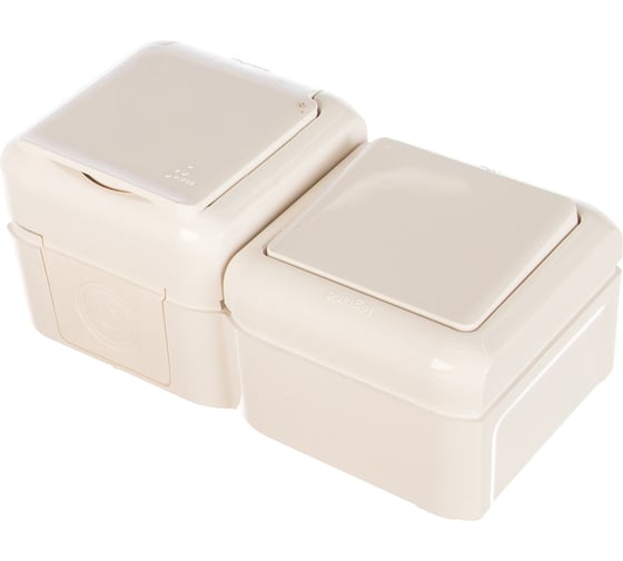 Изображение товара Выключатель+розетка Legrand 2К+З шторки IP44 белый 782318