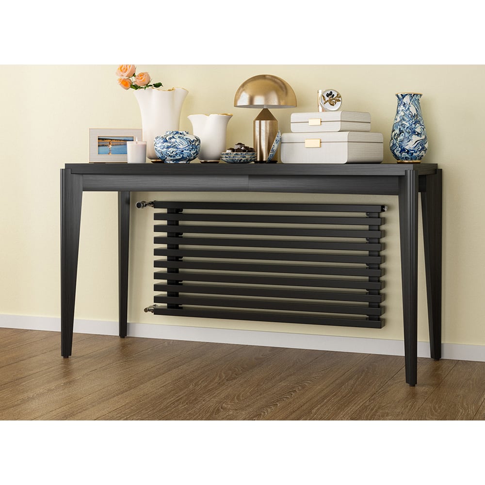 Изображение товара Трубчатый радиатор 60x30 см GUARDO RETTA 7 секций черный матовый низкое подключение