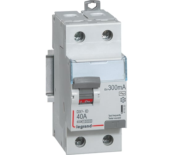Изображение товара Выключатель дифференциального тока Legrand DX3 2П 40А 300мА-AC 411525