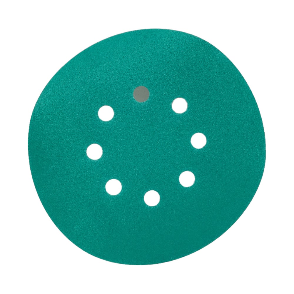 Изображение товара Диск абразивный с липучкой DTC-Film green 150 мм 8 отверстий, P220, 5 шт