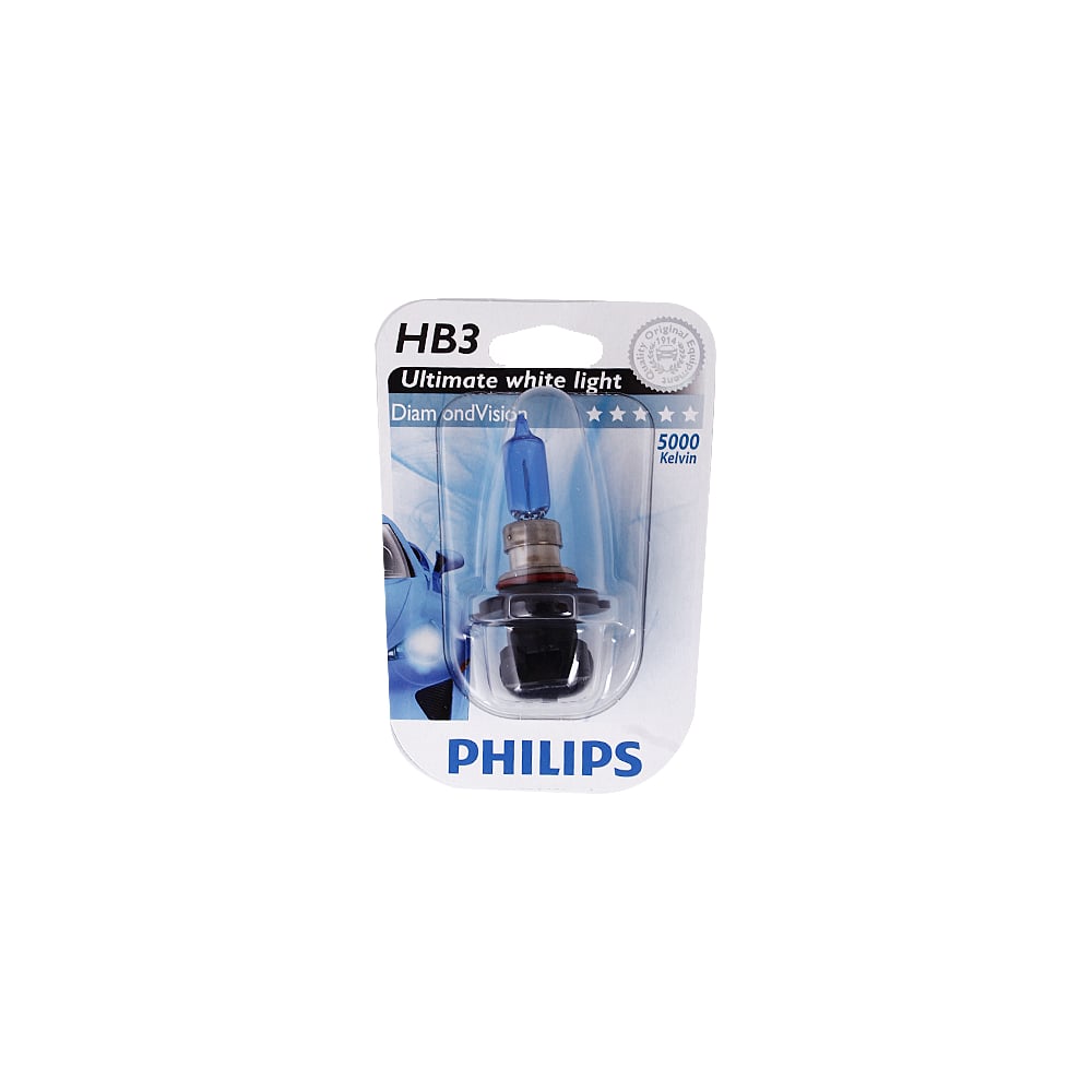 фото Автолампа philips hb3, 9005 65 p20d diamond vision 5000k 12v 1,10 9005dvb1