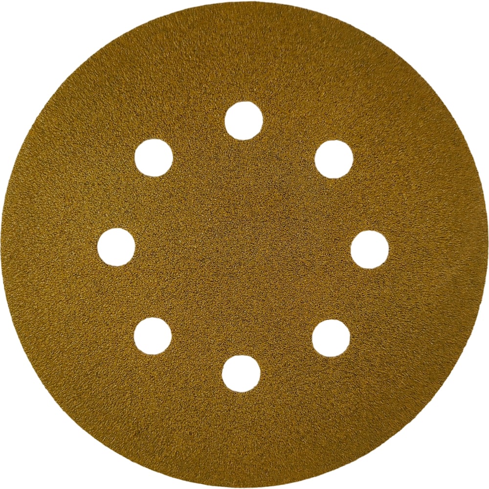 Изображение товара Диск абразивный с липучкой Sandpaper 125 мм P60 8 отверстий 10 шт BRUSHTEX