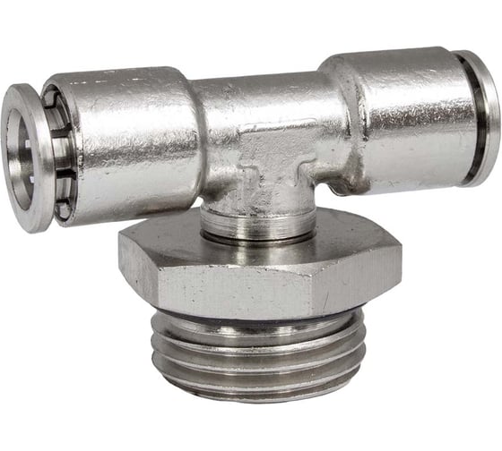 Изображение товара Фитинг цанга тройник, поворотный Cn-T-1/2M-8 для полиуретана и пластиковых трубок PI TOOLS Арт. 5772