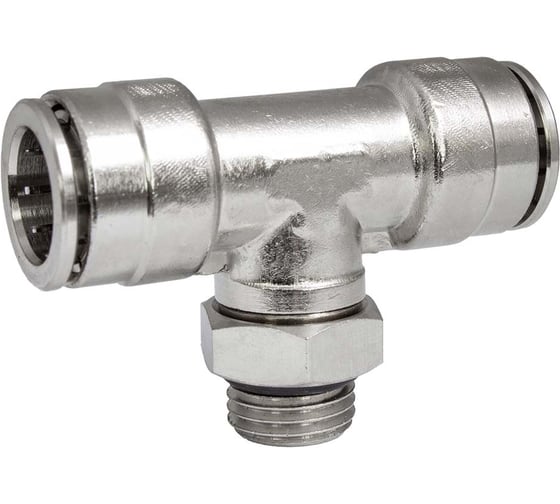 Изображение товара Фитинг цанга тройник, поворотный Cn-T-1/4M-12 для полиуретана и пластиковых трубок PI TOOLS Арт. 5710