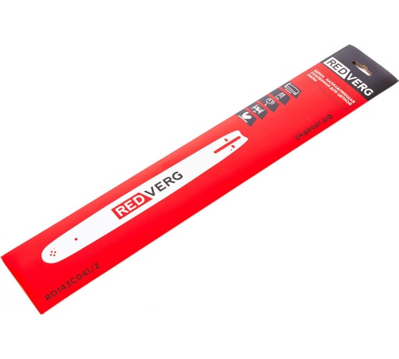 Изображение товара Шина усиленная для цепи 350 мм (14"), 3/8", 1.3 мм, 52 звена (RD143C041/2) REDVERG 6684115