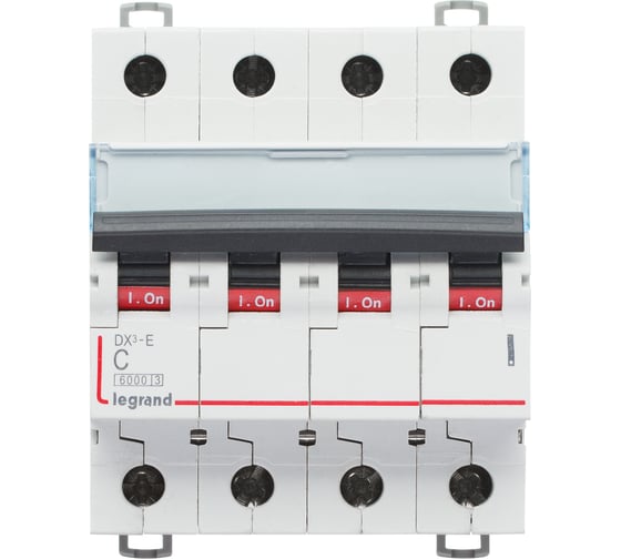 Изображение товара Автоматический выключатель Legrand DX3-E C40 4П 6000/6kA 407309