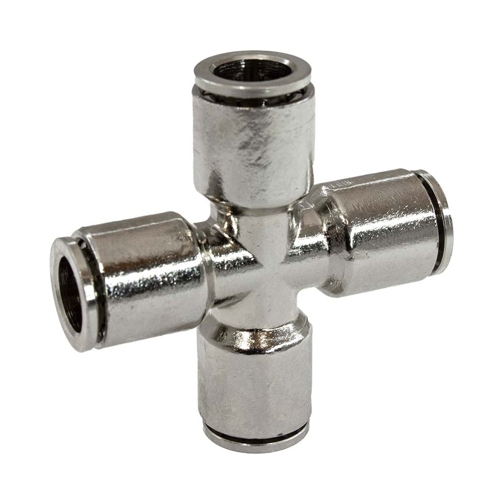 Изображение товара Фитинг цанга крест 10 мм из латуни PI TOOLS