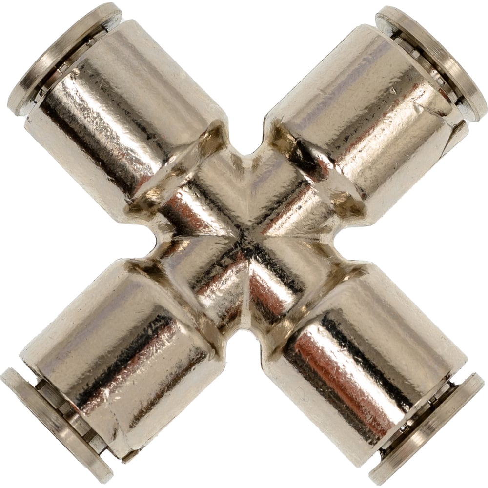 Изображение товара Фитинг цанга крест 8 мм PI TOOLS 5420 - надежное соединение из латуни