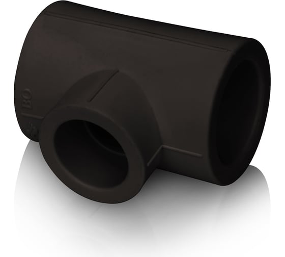 Изображение товара Тройник Blue Ocean прямой - 25 uv-pro с защитой от ультрафиолета черный PPRF/ET-UV(Bk)-25