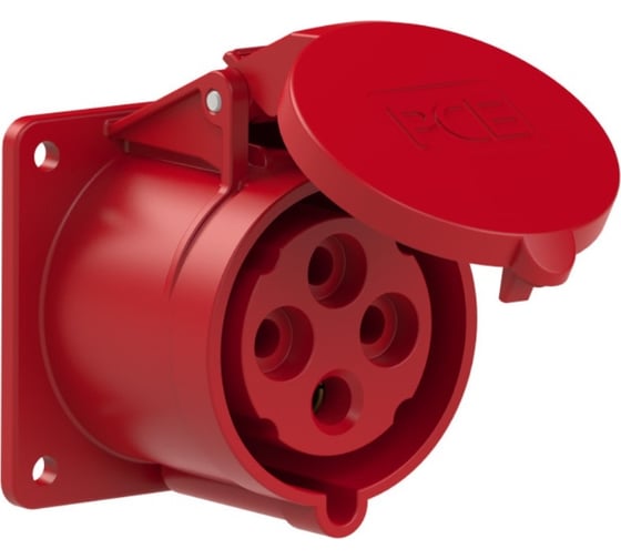 Изображение товара Встраиваемая розетка PCE 32А 380V 3P+E IP44 324-6