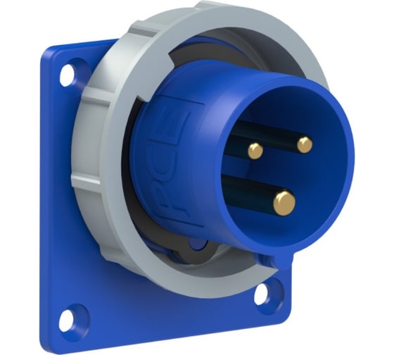 Изображение товара Встраиваемая вилка PCE 16A 230V 1P+N+E IP67 6132-6
