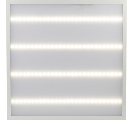 Изображение товара Светодиодный светильник ЭРА SPO-6-48-6K-M (4) 595x595x19 48Вт 4200Лм 6500К IP40 матовый с проводом Б0035360