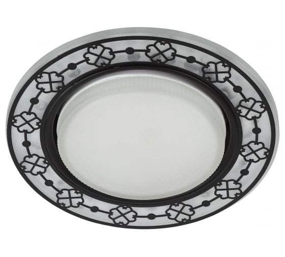 Изображение товара Светильник ЭРА DK LD28 WH/BK декор cо светодиодной подсветкой GX53, белый/черный Б0037390