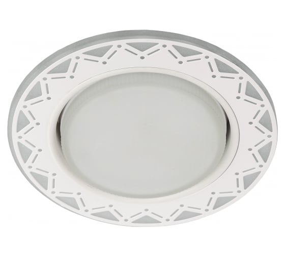 Изображение товара Светильник ЭРА DK LD27 WH/WH декор cо светодиодной подсветкой GX53, белый/белый Б0037388