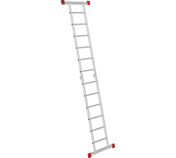 Изображение товара Шарнирная двухсекционная лестница Новая Высота 2x6 Проф 604426 3310206