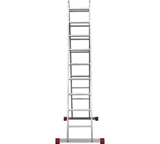 Изображение товара Шарнирная двухсекционная лестница Новая Высота Проф 2x9 604429 3310209