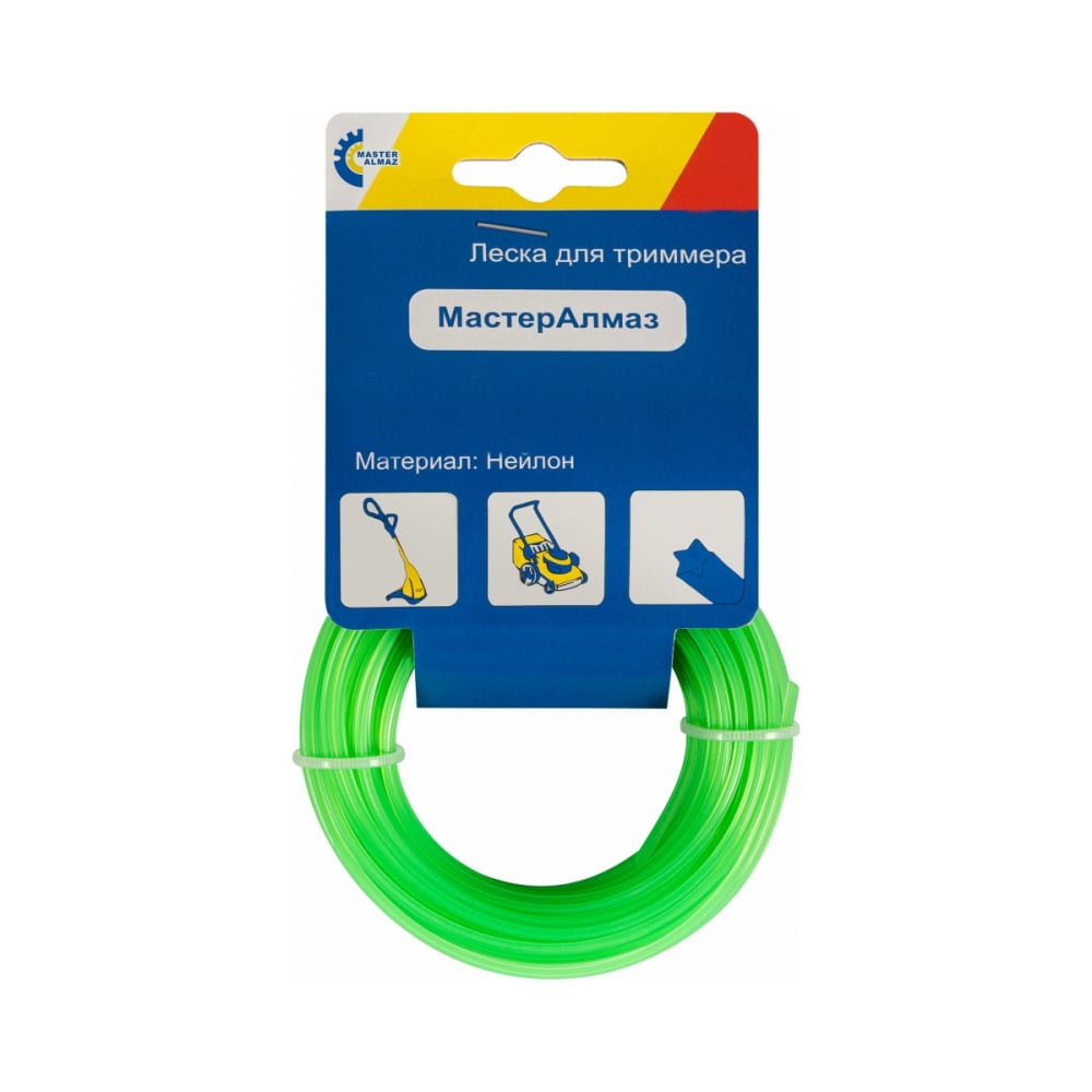 Изображение товара Леска шестиугольник 15 м 2.4 мм МастерАлмаз