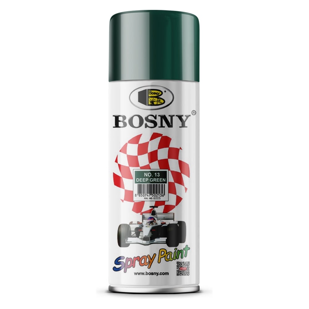 Изображение товара Акриловая краска Bosny аэрозоль тёмно-зеленый RAL 6026 520 мл