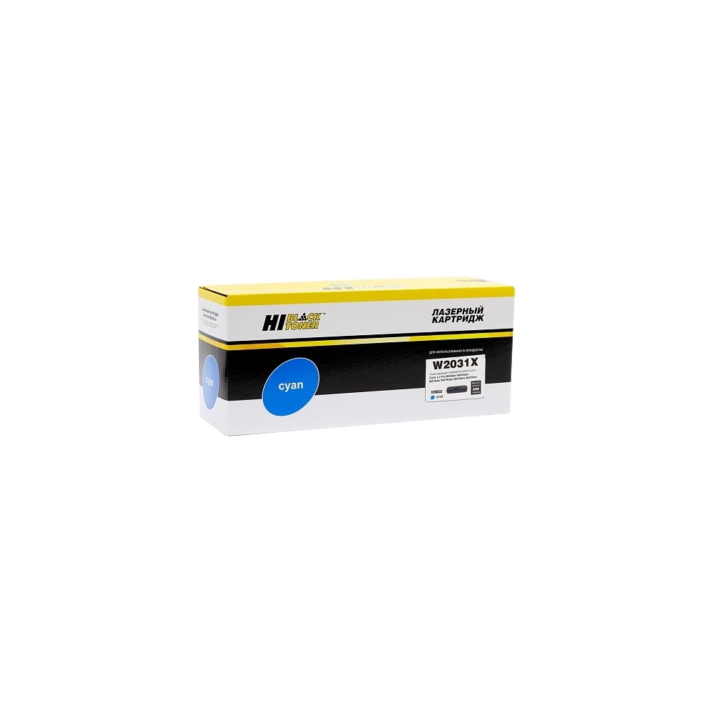Картридж Hi-Black W2031X / HP 415X голубой без чипа для HP Color LaserJet Pro M454dn / M479dw, №415X, C, 6K HB-W2031X-NC