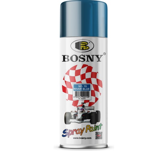 Изображение товара Акриловая краска Bosny аэрозоль, светло-голубой RAL 5012 15