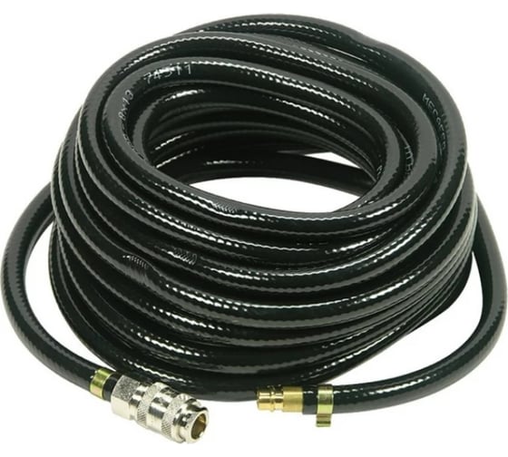 Изображение товара Шланг с фитингами рапид, маслостойкая термопластичная резина, 15 бар, 6x11 мм, 10 м FUBAG 170211