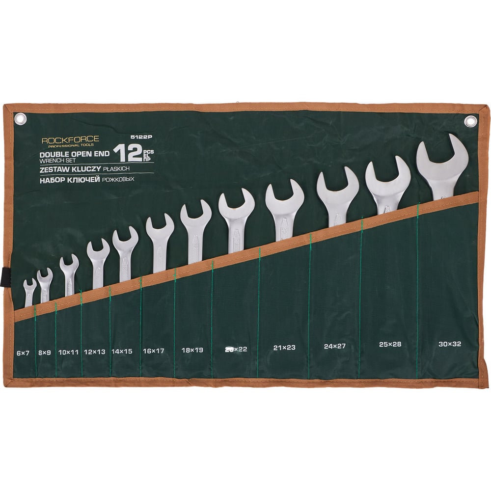 Изображение товара Набор рожковых ключей Rockforce 6-32 мм 12 шт RF-5122P