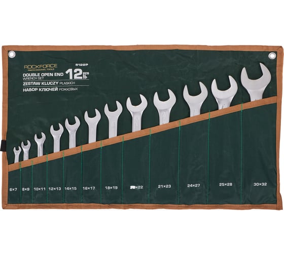Изображение товара Набор ключей Rockforce рожковых 6-32мм, 12 предметов RF-5122P(11537)