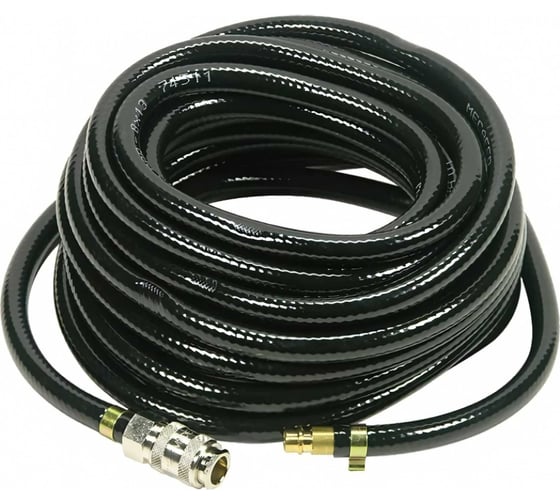 Изображение товара Шланг с фитингами рапид, маслостойкая термопластичная резина, 15 бар, 10x15 мм, 15 м FUBAG 170220