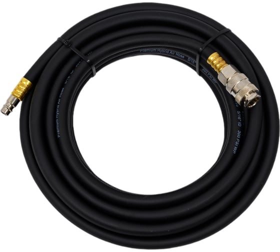 Изображение товара Шланг с фитингами рапид, маслостойкая термопластичная резина, 15 бар, 8x13 мм, 10 м FUBAG 170215