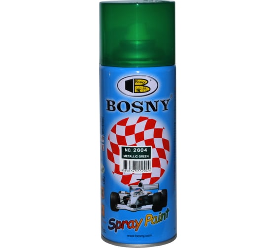 Изображение товара Автомобильная краска Bosny зеленый металлик 2604