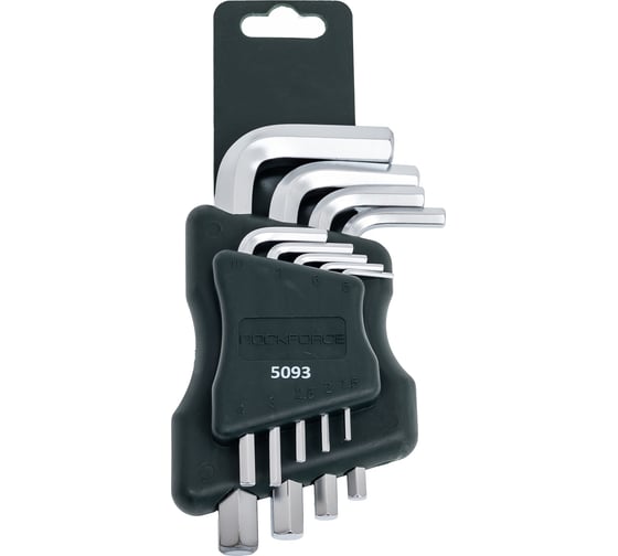 Изображение товара Набор ключей Rockforce шестигранных 1.5-10мм, 9 предметов RF-5093(6199)