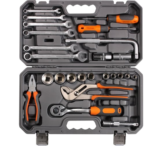 Изображение товара Универсальный набор инструментов 25 предметов, пластиковый кейс Airline AT-25-38