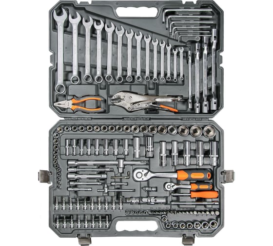 Изображение товара Универсальный набор инструментов 137 предметов, пластиковый кейс Airline AT-137-10