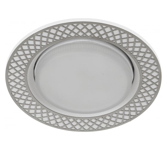 Изображение товара Светильник ЭРА KL79 WH/CH под лампу Gx53 круглый, 220V, 13W, белый/хром Б0037366