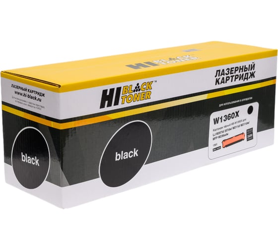 Изображение товара Картридж Hi-Black W1360X / HP 136X для HP LaserJet M207/M211/M236, без чипа HB-W1360X-NC