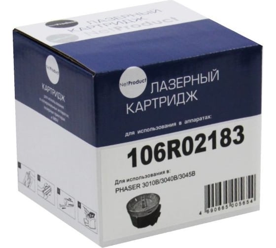 Изображение товара Картридж Netproduct 106R02183 для Xerox Phaser 3010/3040/WC 3045B/3045NI, 2,3K N-106R02183