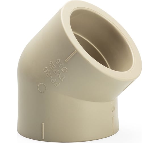 Изображение товара Угольник LAMMIN ppr 45х75 16/4 серый Lm31034045075G