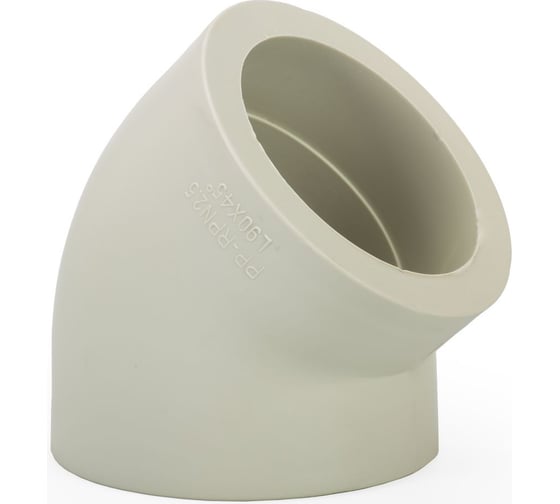 Изображение товара Угольник LAMMIN ppr 45х90 12/2 серый Lm31034045090G