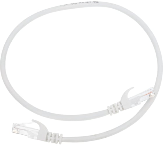 Изображение товара Шнур коммутационный кат.5е utp 0,5м белый GENERICA PC08-C5EU-05M-G